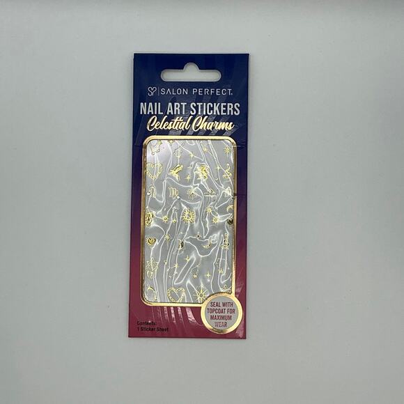 Press On Nail Art Bundle 90 Nails Celestial Stickers Pearl Kit Nail Glue - Picture 4 of 7